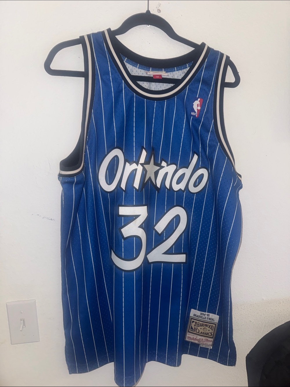 Mitchell & Ness Orlando Magic Shaquille O'Neal pinstripe jersey size XL